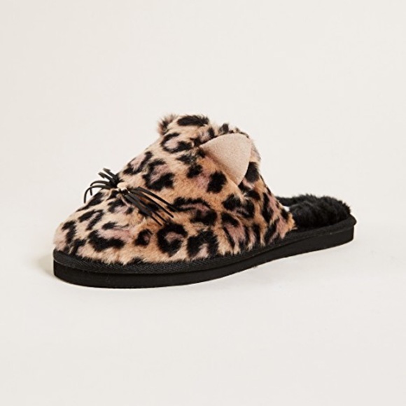 Kate Spade Leopard Kitty Slippers NWOB - Picture 4 of 8